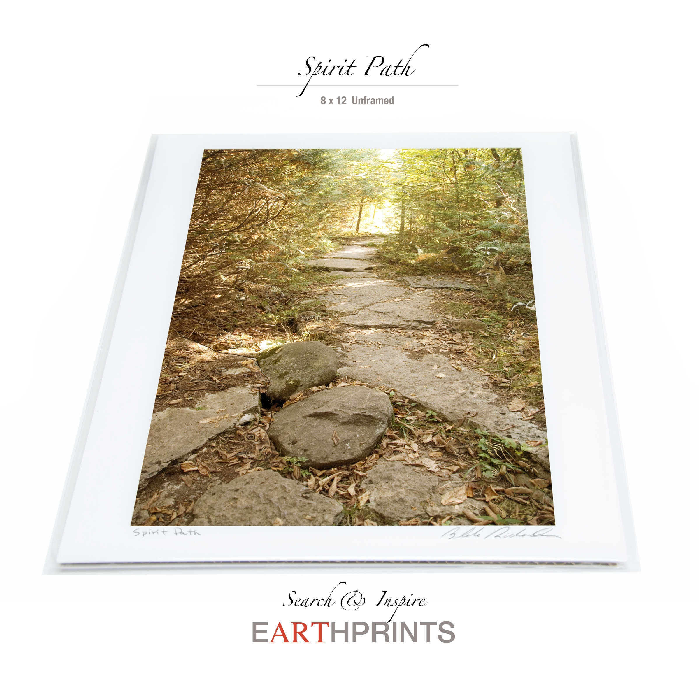 Earth print – Spirit Path (Can you see the unicorn?)