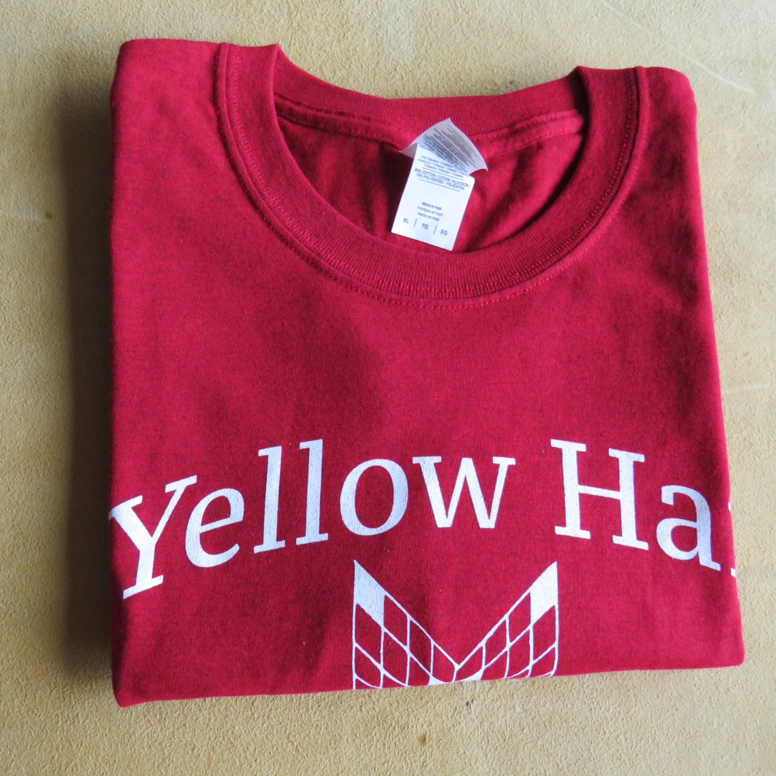 Rood T-shirt Yellow Hair (Maat XL)